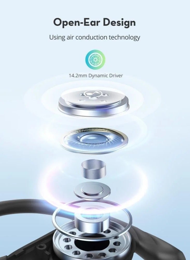 RAVPOWER OpenRun Air2 Wireless Earphones Black  - Image 5