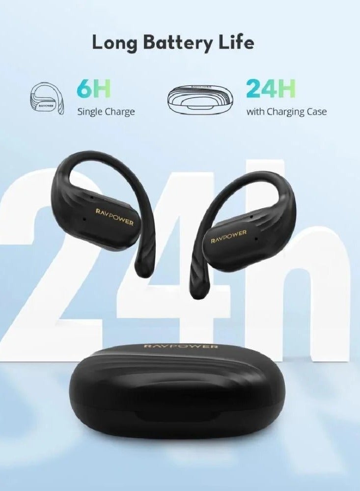 RAVPOWER OpenRun Air2 Wireless Earphones Black  - Image 3