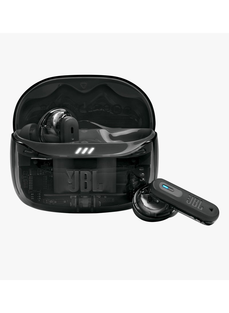 JBL - Tune Beam 2 True Wireless Noise Cancelling Earbuds Ghost Black - Image 1