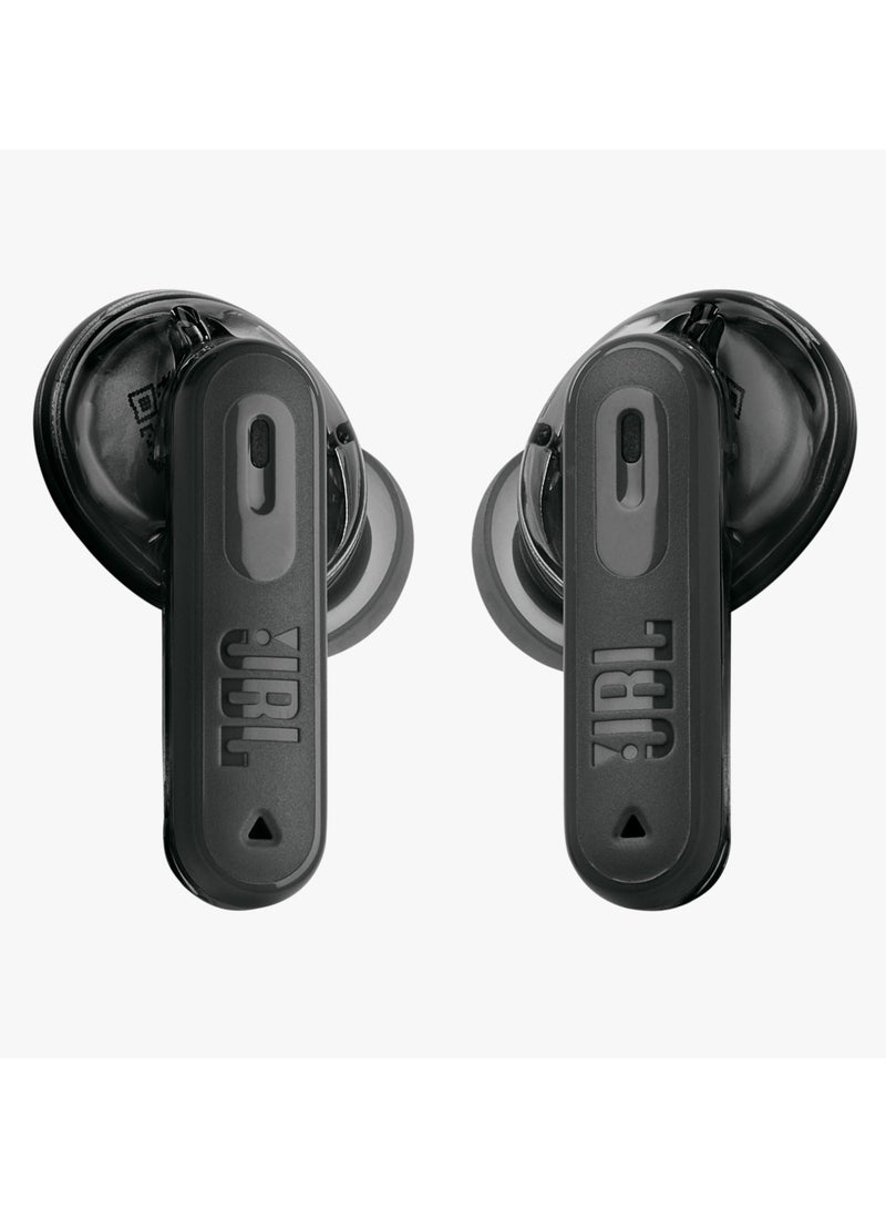 JBL - Tune Beam 2 True Wireless Noise Cancelling Earbuds Ghost Black - Image 1