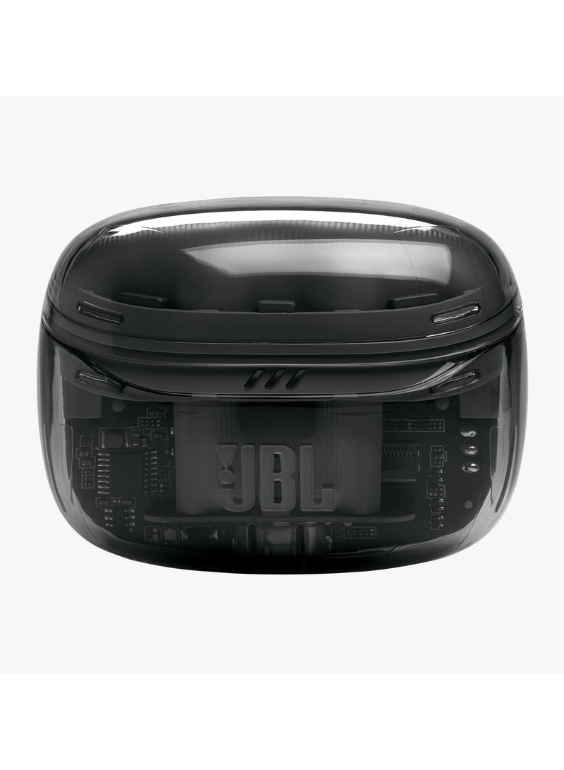 JBL - Tune Beam 2 True Wireless Noise Cancelling Earbuds Ghost Black - Image 1