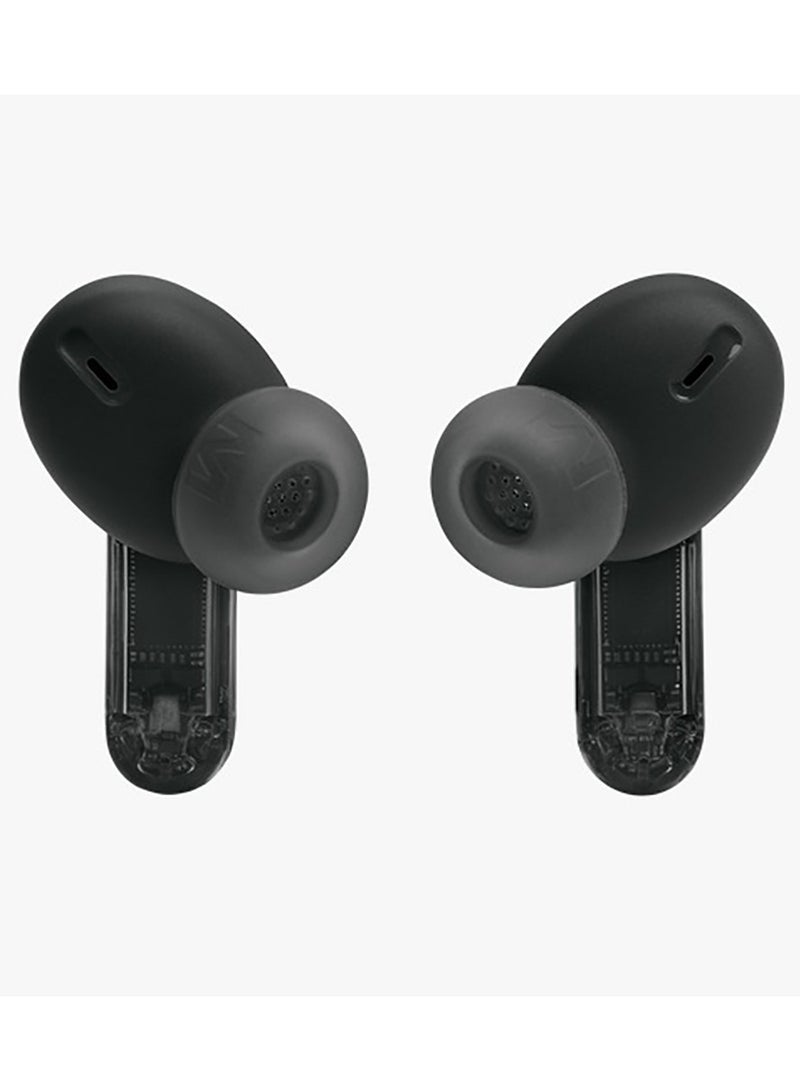JBL - Tune Beam 2 True Wireless Noise Cancelling Earbuds Ghost Black - Image 1