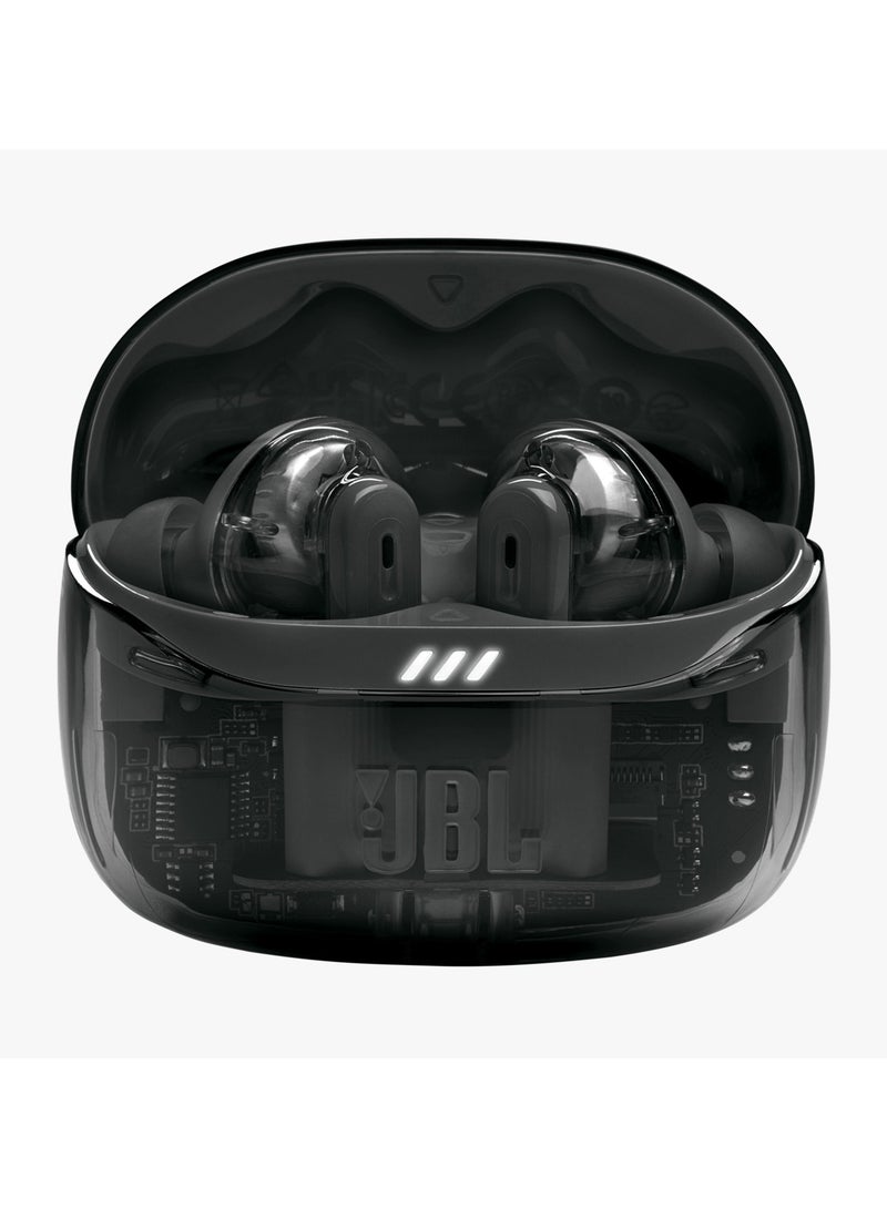 JBL - Tune Beam 2 True Wireless Noise Cancelling Earbuds Ghost Black - Image 1