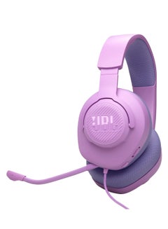 Quantum 100M2 Wired Over-Ear Gaming Headset with JBL QuantumSOUND Signature and 3.5 mm Headphone Jack, Multi-Platform Compatibility, Detachable Mic, Mute Option Purple
