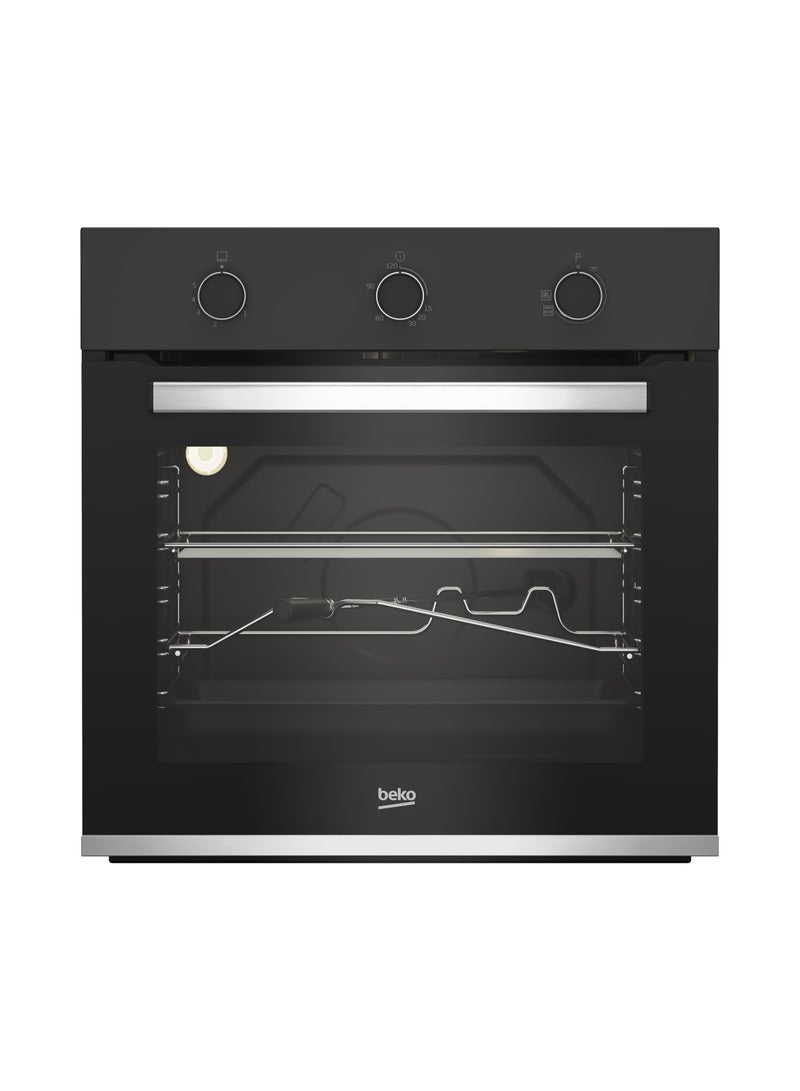 بيكو Electric Built-in Oven with Electric Grill - 60CM 66L Touch Control Screen BIH12100BC BIH12100BC Black  - Image 1