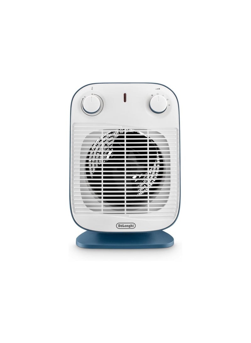 De'Longhi Vertical Edge Fan Heater Avio Blue/White with 3 power settings 2000 W HFS50B20.AV 2000 W HFS50B20.AV blue - Image 2