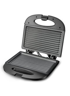 Impex Sandwich Maker 2 Slice, Non Stick Coated Plates, Power & Ready Indicator Light, Cool Touch Handle, Skid Resistant Feet, Compact Design with 218x127mm Plate Size 750 W SW 3601 Black  - Image 1
