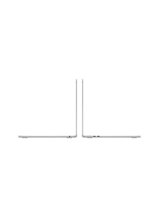 أبل - MacBook Air MC8N4 Laptop With 13.6-Inch Display, M3 chip 8-core CPU and 10-core GPU Processor/24GB RAM/512GB SSD/macOS English/Arabic Silver - Image 1