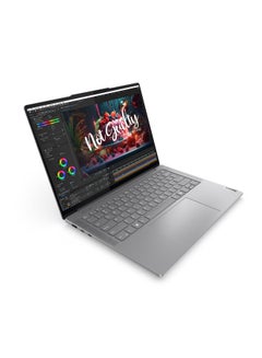Lenovo Lenovo Yoga Laptop With 14.5-Inch Display, Core Ultra 7 155H Processor/16GB RAM/1TB SSD/6GB NVIDIA GeForce RTX 4050 Graphics/Windows 11 English/Arabic Luna Grey  - Image 2