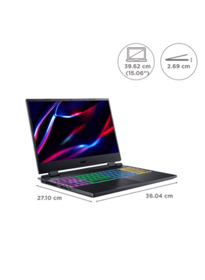 Nitro 5 Laptop With 15.6-Inch Display, Core i5-12500H Processor/16GB RAM/512GB SSD/4GB NVIDIA GeForce RTX 2050 Graphics/Windows 11 English/Arabic Black - pnsku/N70126826V/45/_/1730809780/40b04318-6a21-41e7-a8ea-1c0eea398e44