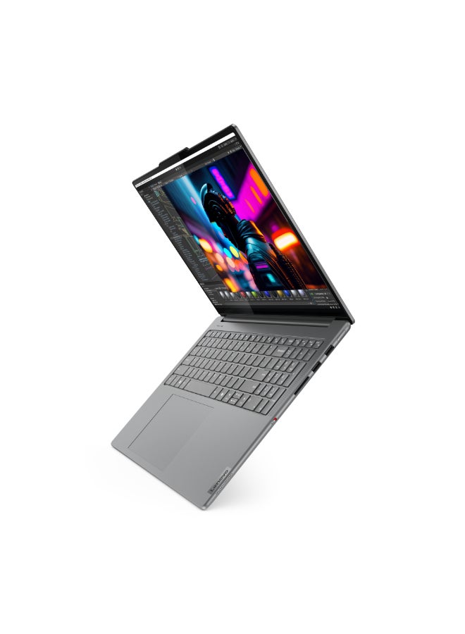 لينوفو - Yoga Pro 9 Laptop With 16-Inch Display, Core Ultra 9 185H Processor/32GB RAM/1TB SSD/8GB NVIDIA GeForce RTX 4060 Graphics/Windows 11 English/Arabic Luna Grey - Image 1