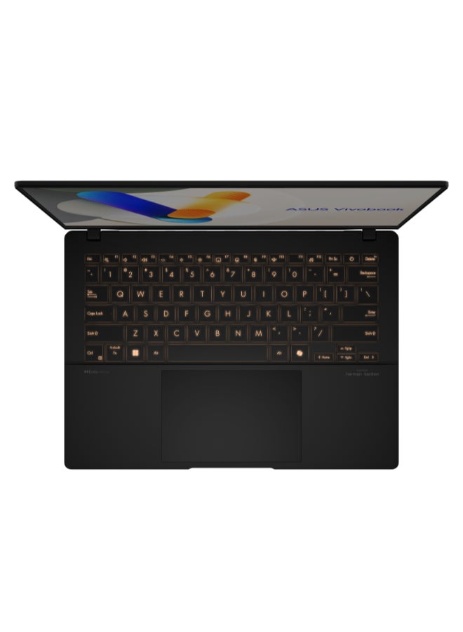 ASUS - Vivobook S14 Laptop With 14-Inch Display, Core Ultra 7 155U Processor/32GB RAM/1TB SSD/Intel Arc Graphics/Windows 11 English/Arabic Neutral Black - Image 1