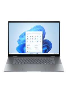 إتش بي Envy X360 Laptop With 16-Inch Display, AMD Ryzen 5 8640HS Processor/8GB RAM/512GB SSD/AMD Radeon Graphics/Windows 11 English/Arabic Meteor Silver  - Image 1