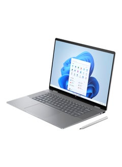 إتش بي Envy X360 Laptop With 16-Inch Display, AMD Ryzen 5 8640HS Processor/8GB RAM/512GB SSD/AMD Radeon Graphics/Windows 11 English/Arabic Meteor Silver  - Image 2