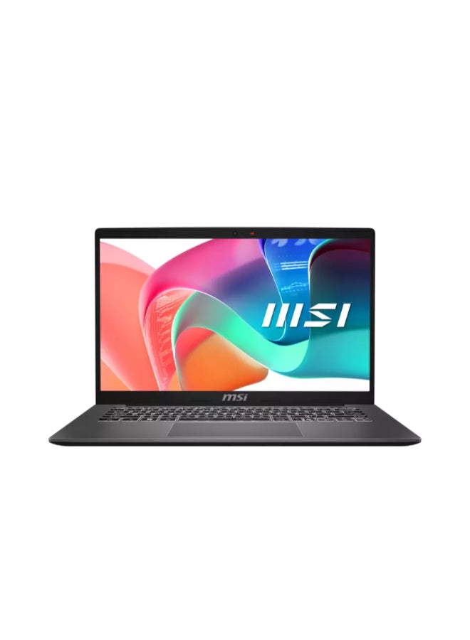 MSI Modern 14 Laptop With 14-Inch Full HD (1920x1080) Display, Core i3-1315U Processor/8GB RAM/256GB SSD/Windows 11/Intel UHD Graphics/ English/Arabic Gray  - Image 1