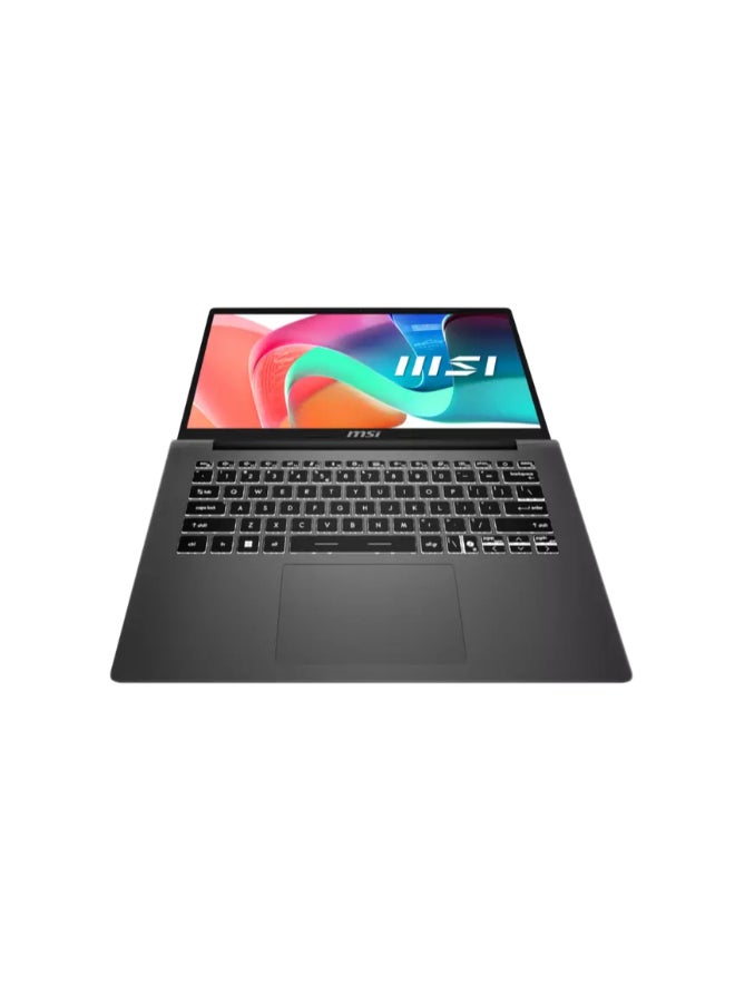 MSI Modern 14 Laptop With 14-Inch Full HD (1920x1080) Display, Core i3-1315U Processor/8GB RAM/256GB SSD/Windows 11/Intel UHD Graphics/ English/Arabic Gray  - Image 4