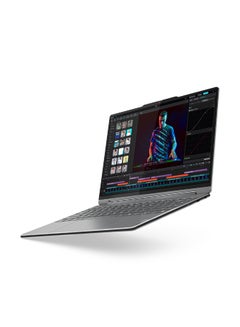 لينوفو Yoga 9 Laptop With 14-Inch Display, Core Ultra 7 155U Processor/16GB RAM/1TB SSD/Intel Arc Graphics/Windows 11 English/Arabic Luna Grey  - Image 4