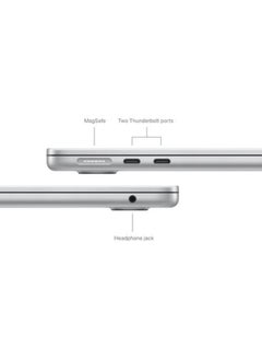 Apple MacBook Air Laptop With 13.6-Inch Display, M3 chip 8-core CPU and 8-core GPU Processor/16GB RAM/256GB SSD/macOS English/Arabic Silver  - Image 3