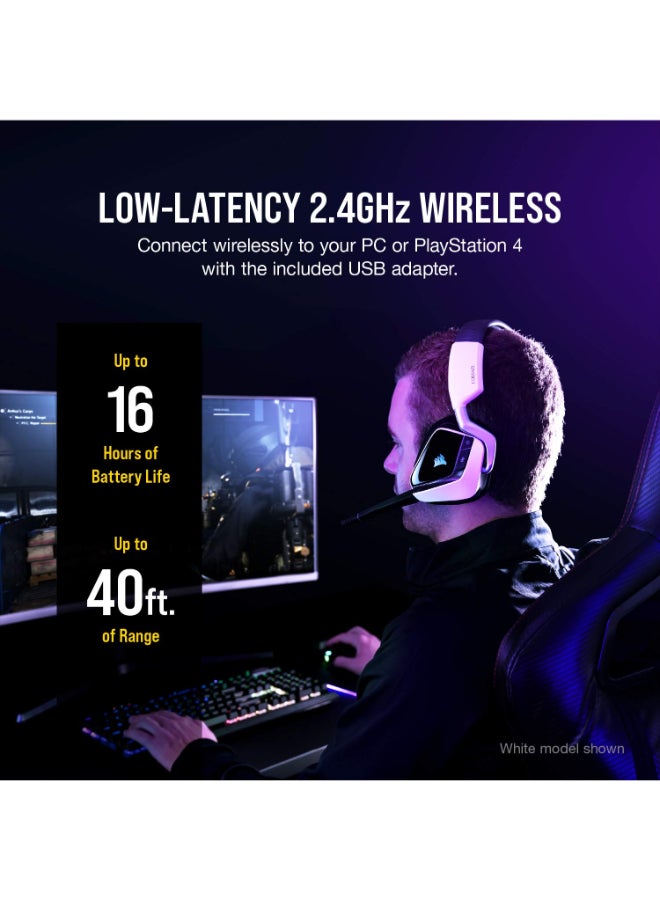 CORSAIR Corsair Void Rgb Elite Wireless On Ear Headphones With Mic (Carbon Black)  - Image 4