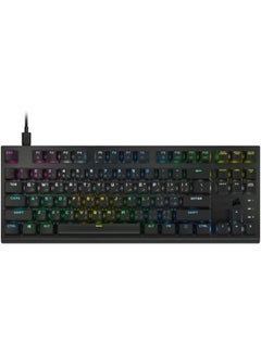CORSAIR K60 Pro TKL RGB Tenkeyless Optical-Mechanical Gaming Keyboard, OPX Switches, Brushed Aluminium Structure, Removable USB Type-C Cable, AR Layout, QWERTY, Black  - Image 1