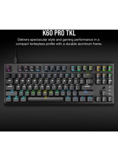 K60 Pro TKL RGB Tenkeyless Optical-Mechanical Gaming Keyboard, OPX Switches, Brushed Aluminium Structure, Removable USB Type-C Cable, AR Layout, QWERTY, Black - pnsku/N70126860V/45/_/1730806250/0d98eca2-7511-4b30-9536-b6223f9faa3f