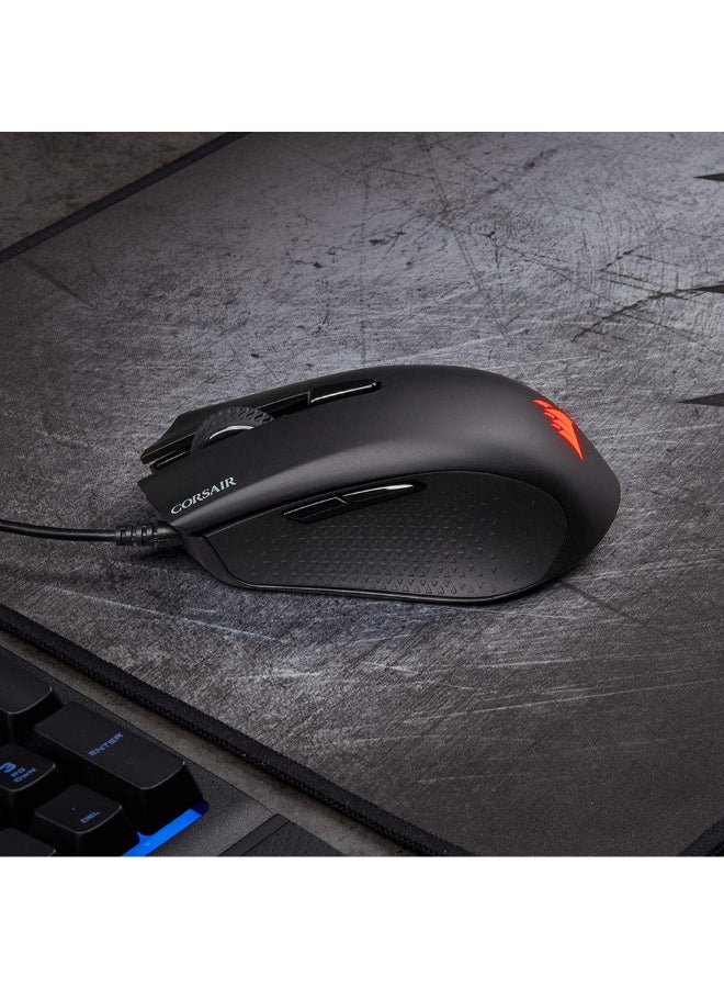 Harpoon Pro RGB, FPS/MOBA Gaming Wired Mouse, 12000 DPI Optical- Black