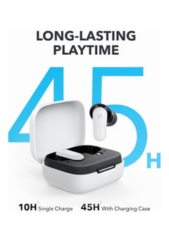 P30i by Anker Noise Cancelling Earbuds, Strong and Smart Noise Cancelling, Powerful Bass, 45H Playtime, 2-in-1 Case and Phone Stand, IP54, Wireless Earbuds, Bluetooth 5.4, App Control White - pnsku/N70126877V/45/_/1730789204/e711c0ad-0139-426f-8be2-8b3bcbdba200