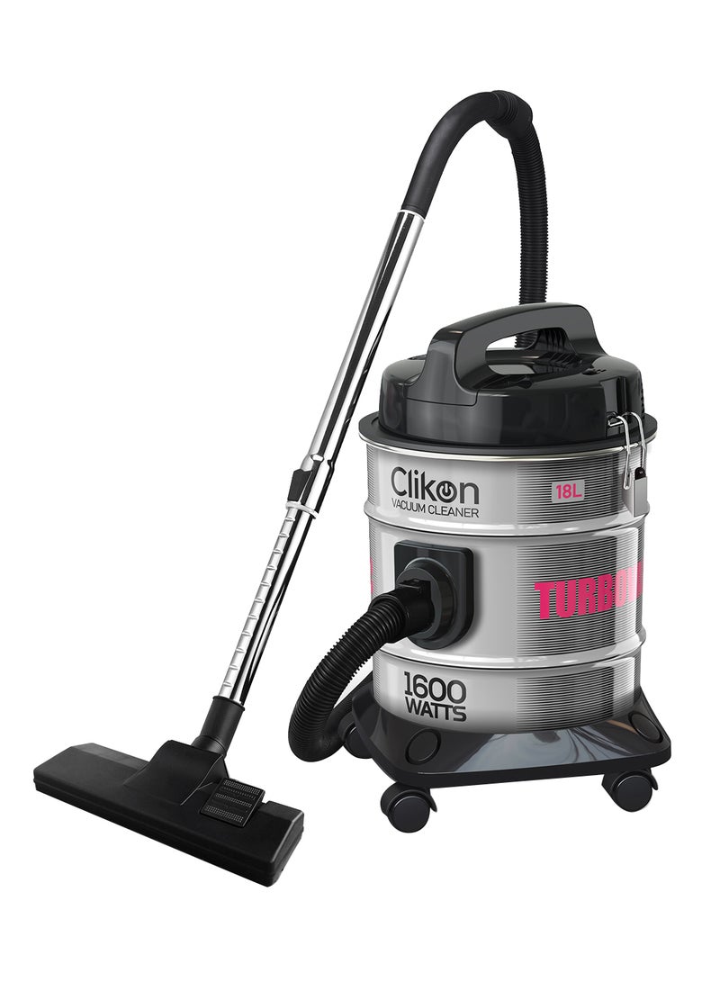 كليكون Drum Vacuum Cleaner 1600 W CK4423 Silver - Image 1