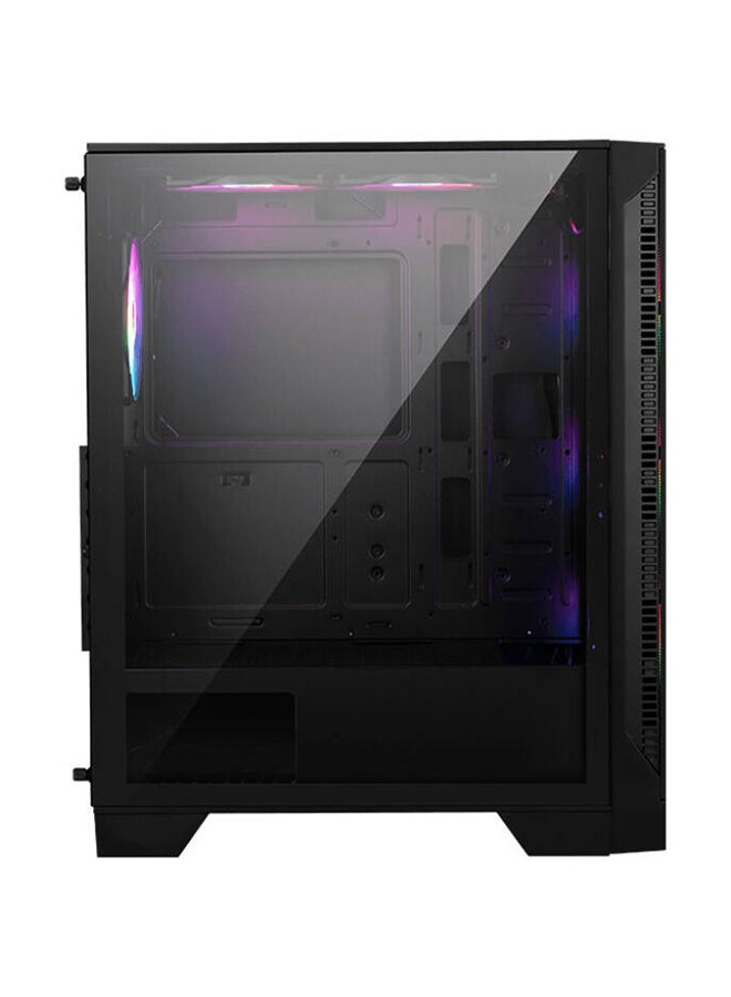 MSI MAG Forge 120A Airflow ATX Mid Tower Computer Case, 6x Pre-Installed Case Fans, Up to 240mm Radiator Support, 2.5" / 3.5" Drive Bays, Tempered Glass Window, Mesh Panel, 306-7G23A21-809 Black  - Image 3