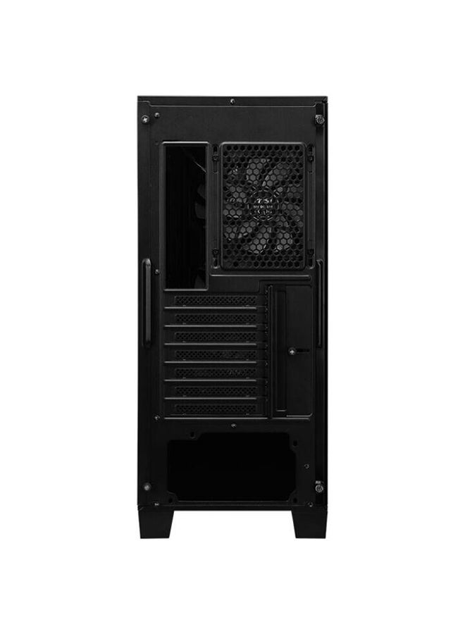 MSI MAG Forge 120A Airflow ATX Mid Tower Computer Case, 6x Pre-Installed Case Fans, Up to 240mm Radiator Support, 2.5" / 3.5" Drive Bays, Tempered Glass Window, Mesh Panel, 306-7G23A21-809 Black  - Image 4