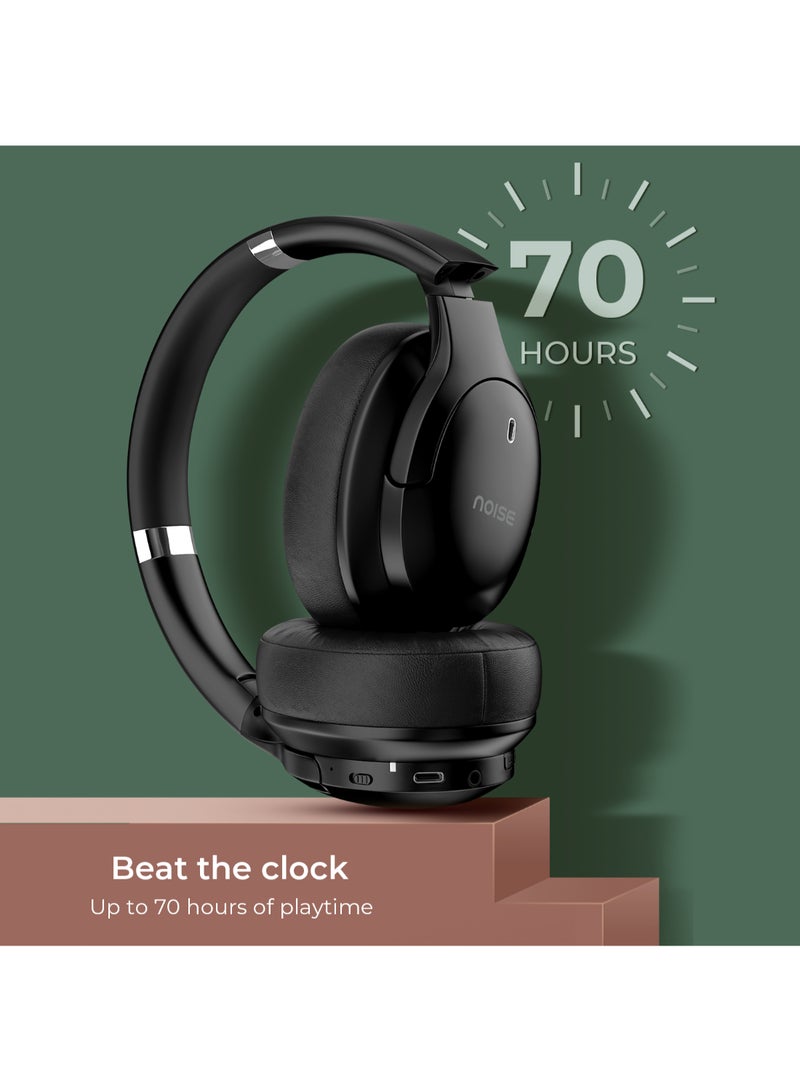 Noise Newly Launched 4 Wireless Over-Ear Headphones with 70H Playtime, ENC, 40mm Driver, Low Latency(up to 40ms), Dual Pairing, BT v5.4 Carbon Black - Image 3