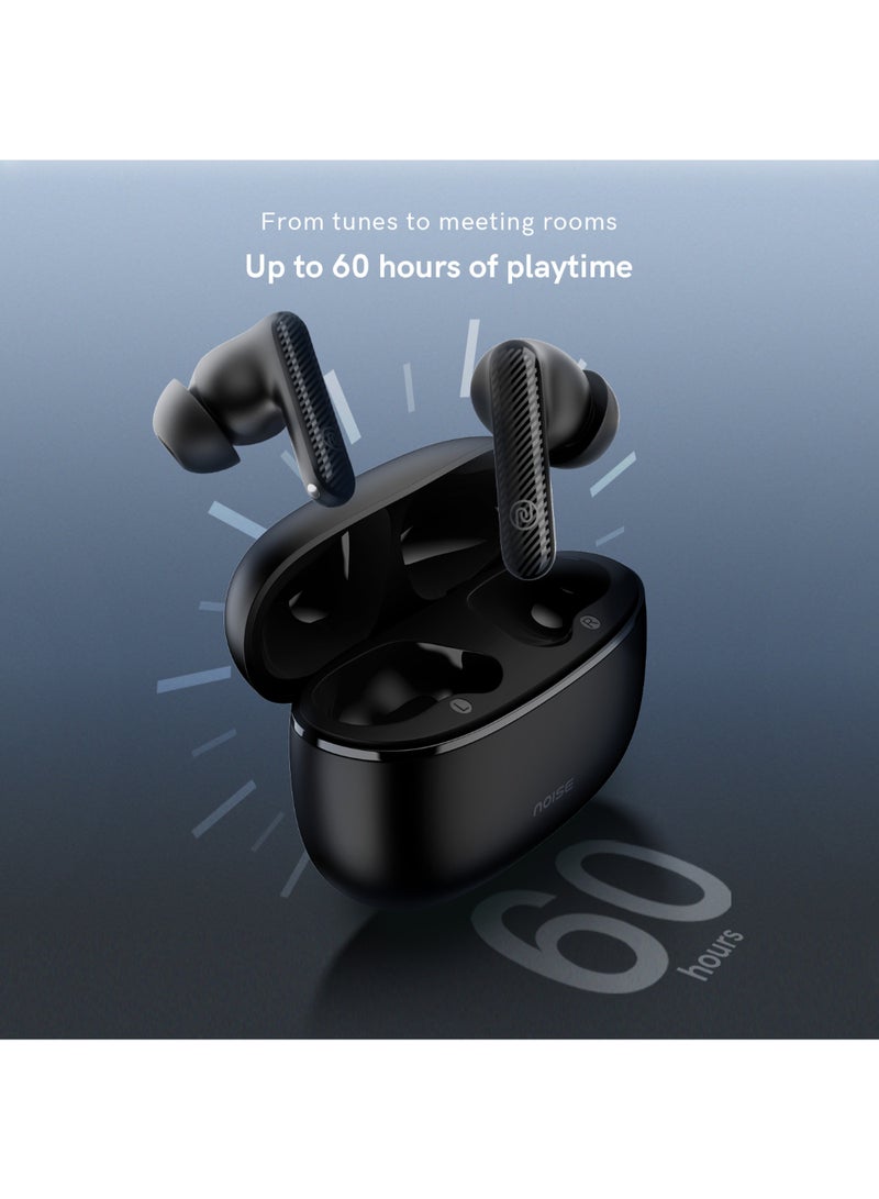 Noise - Aura Buds in-Ear Truly Wireless Earbuds with 60H of Playtime, Quad Mic with ENC, Dual Device Pairing, Instacharge(10 min=150 min),12mm Polymer Composite Driver,BT v5.3 Aura Black - Image 1