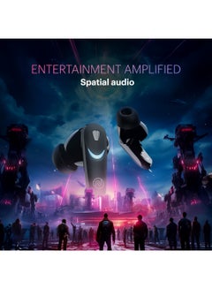 Noise Newly Launched Buds Combat X In-Ear Truly Wireless Gaming Earbuds with 40ms Low Latency, 60H of Playtime, Spatial Audio, RGB Lights,Instacharge(10 min=180 min),10mm Driver,BT v5.3 Stealth Black  - Image 4