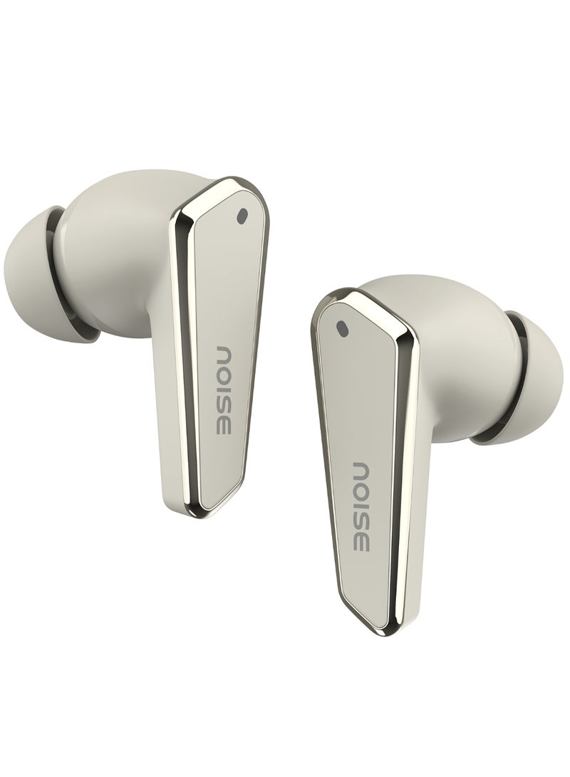 Noise - Buds N1 in-Ear Truly Wireless Earbuds with Modern Chrome Finish, 40H of Extended Playtime, ENC for Call Clarity, Ultra Low Latency(up to 40 ms), Compact and Convenient, BT v5.3 Calm Beige - Image 1