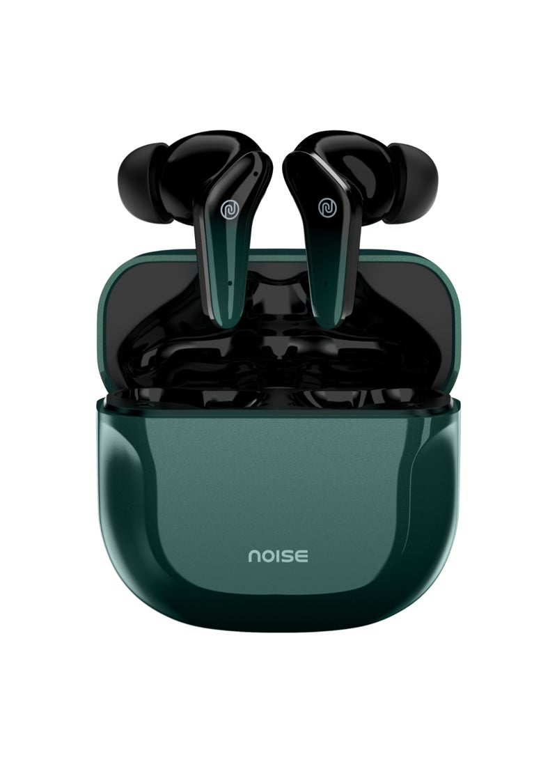 Buds VS102 Pro Truly Wireless Earbuds with 70 Hours of Extended Playtime, Clear Calling With Quad Mic ENC, BT v5.3, Disturbances Cancelled Up To 25dB with ANC Aurora Green