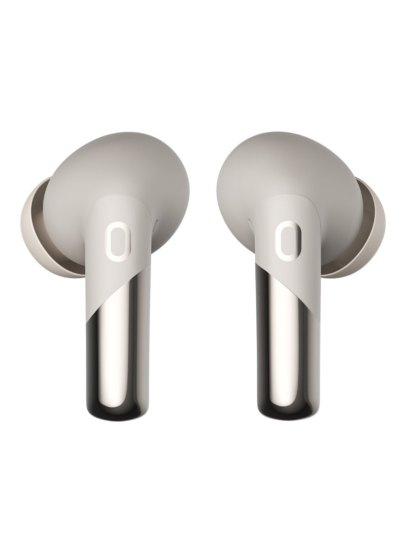 Noise Newly Launched Buds Xero Truly Wireless in-Ear Earbuds with Adaptive Hybrid ANC Up to 50dB to Detect Sound Environment, in-Ear Detection, Sound+ Algorithm, 12.4MM Driver, BT v5.3 Chrome Beige  - Image 1