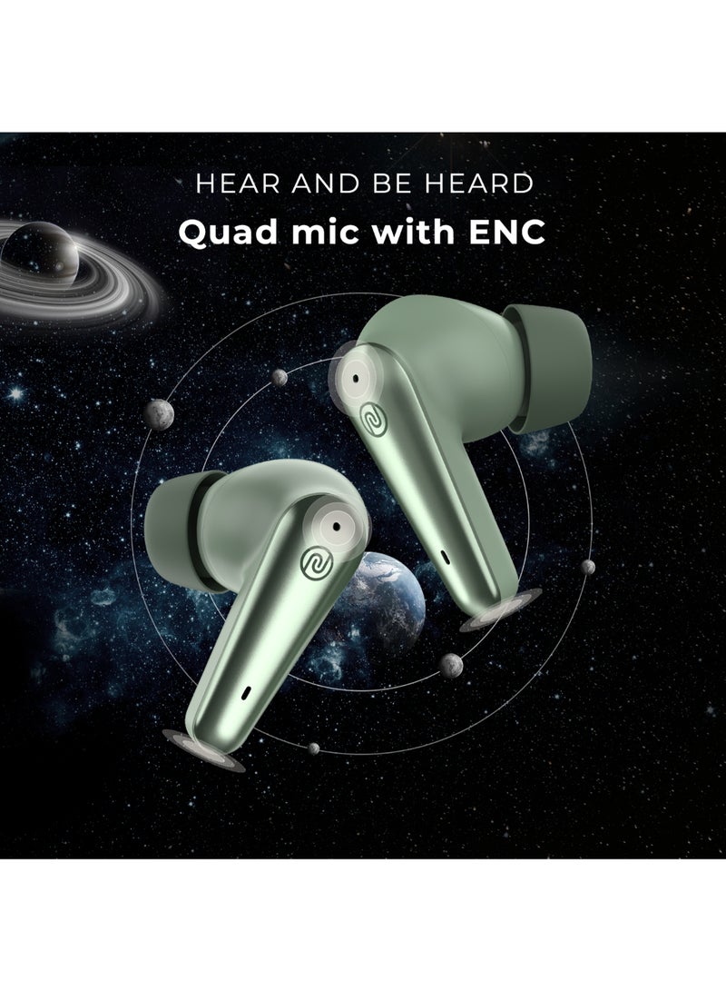 Noise - Buds X Prime in-Ear Truly Wireless Earbuds with 120H of Extended Playtime, ENC for Clear Calling, Instacharge(10 min=200 min),Modern Dual Tone Finish, 11mm Driver, BT v5.3 Sheen Green - Image 1