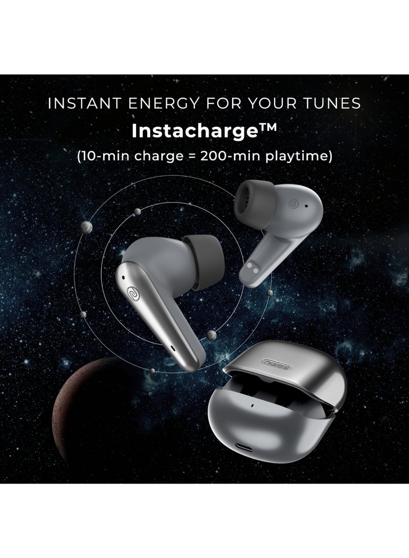 Noise - Buds X Prime in-Ear Truly Wireless Earbuds with 120H of Extended Playtime, ENC for Clear Calling, Instacharge(10 min=200 min),Modern Dual Tone Finish, 11mm Driver, BT v5.3 Silver/Grey - Image 1