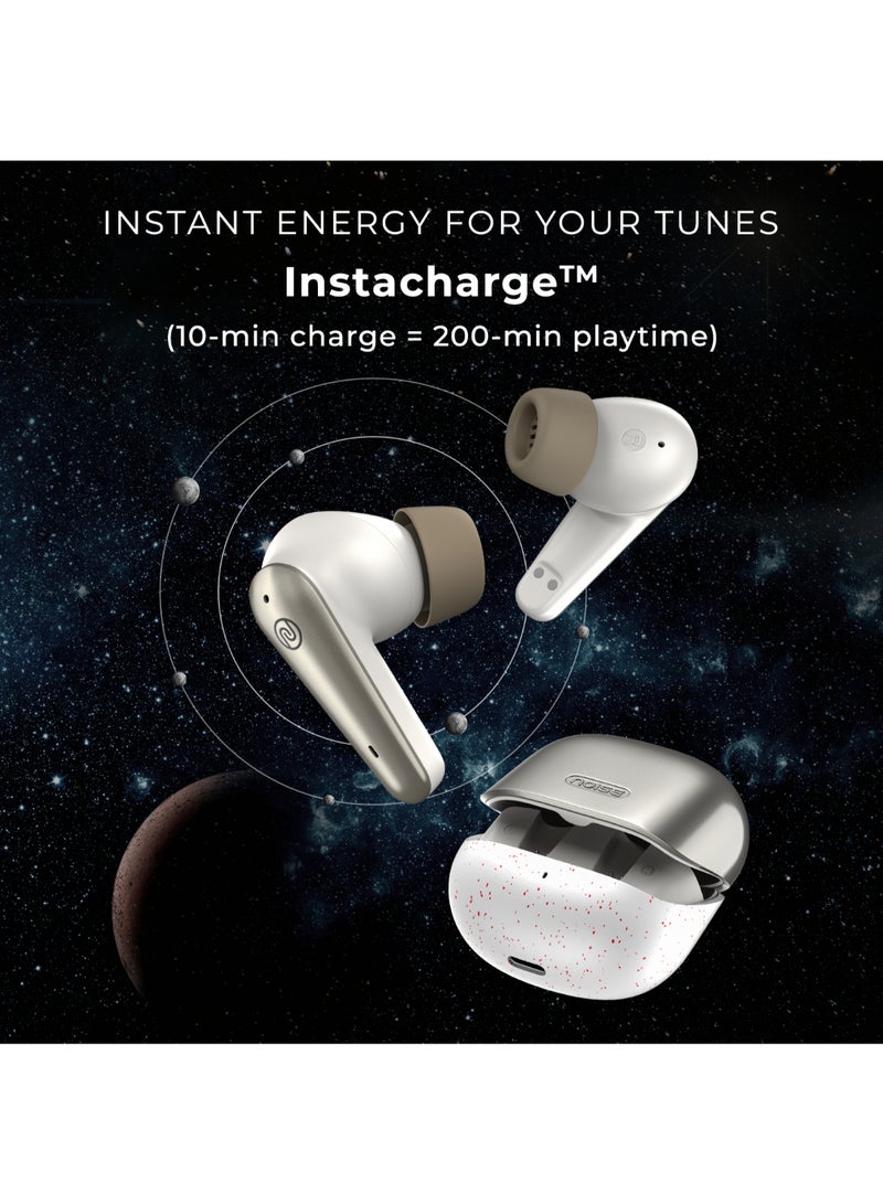Buds X Prime in-Ear Truly Wireless Earbuds with 120H of Extended Playtime, ENC for Clear Calling, Instacharge(10 min=200 min),Modern Dual Tone Finish, 11mm Driver, BT v5.3 Champagne White - pnsku/N70126928V/45/_/1730792853/43c6d146-86c4-4aa0-9528-06855a5ecd75