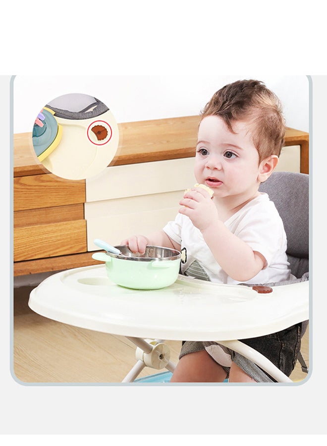 Baby U-shaped Foldable Anti-O-Leg Multi-Function Hand Walker With Music