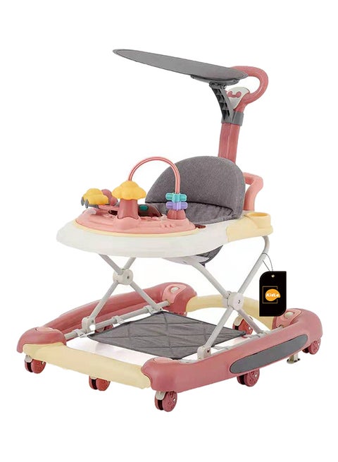 Baby U-shaped Foldable Anti-O-Leg Multi-Function Hand Walker With Music