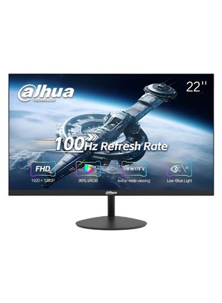 22-Inch VA Full HD 1080p 100Hz Borderless Monitor With HDMI, VGA, 3 Years Dahua Manufacturer Warranty - (LM22-A200Y) Black - pnsku/N70126983V/45/_/1730796464/7ed730ad-b5df-4c34-b08a-ac3fc982e132