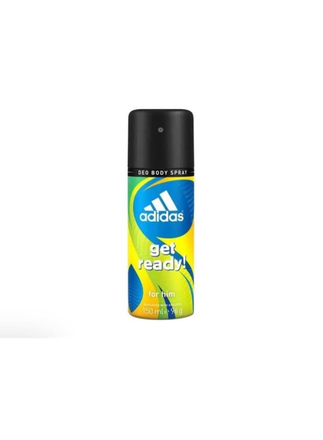 Adidas Get Ready Body Spray For Men 150ml