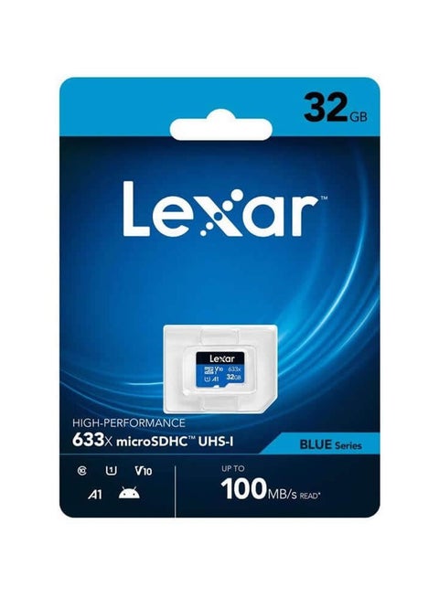 High-Performance Micro Card , 633X microSDHC UHS-I , 32 GB , V10 , LMS0633032G-BNNNG 32 GB