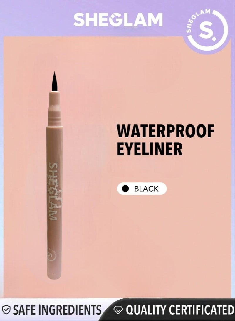 SHEGLAM Long Lasting Liquid Eyeliner Waterproof Black 