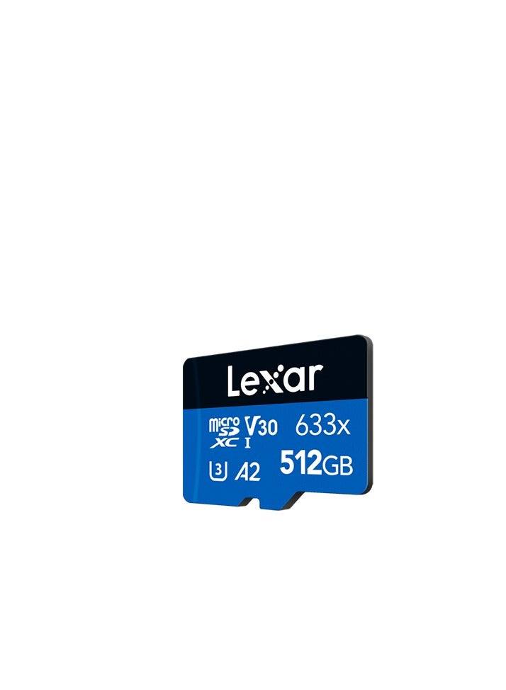 Lexar - 633x 512GB TF Card High-performance Micro SD Card Class10 U3 A2 V30 High Speed TF Card For Phone Camera Dashcam 512 GB - Image 1