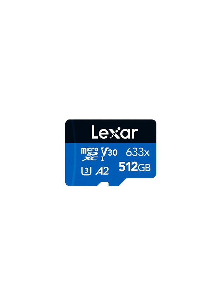 Lexar - 633x 512GB TF Card High-performance Micro SD Card Class10 U3 A2 V30 High Speed TF Card For Phone Camera Dashcam 512 GB - Image 1