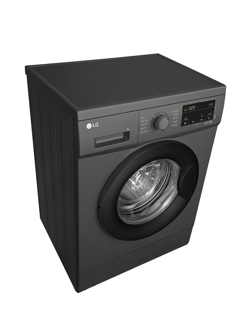 LG - 2023 7kg Front Load Washing Machine, F2J3HYL6J Black - Image 1
