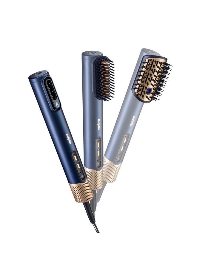 babyliss Air Wand Hair Dryer Straightener and Styler All-in-One Blue  - Image 2