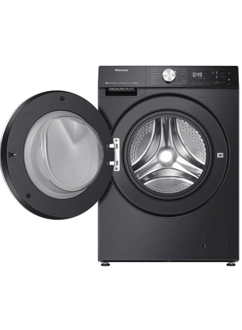 Fully Automatic Washing Machine, Front Loading, 10.5 Kg, Dryer 6 Kg, 1400 RPM, Digital Screen, Black, WD5S1045BB WD5S1045BB black - pnsku/N70127099V/45/_/1730868458/ad196b70-6670-4a25-aa03-48076f168885